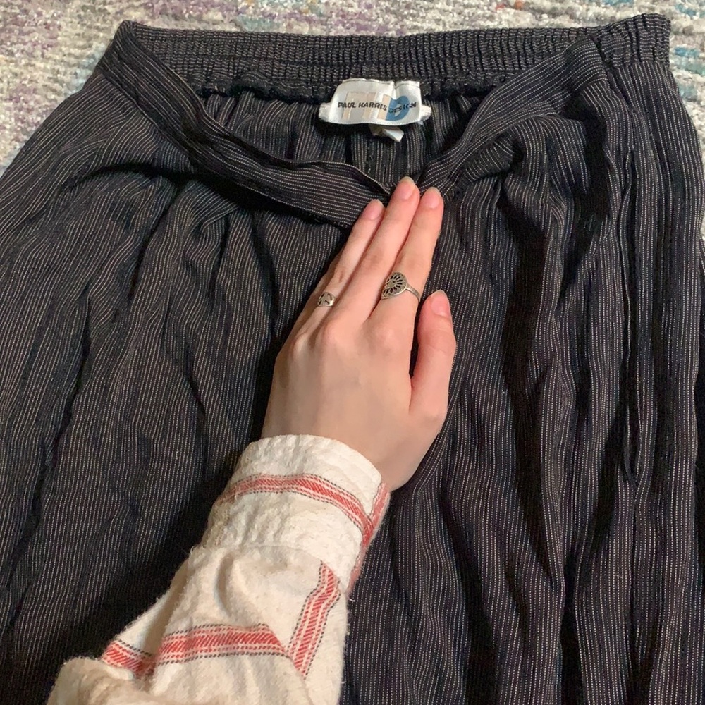 Paul Harris Design Deep Brown Striped Trousers